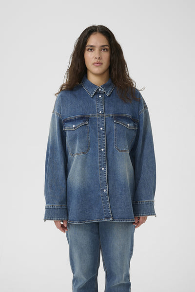 GZviva OZ shirt Vintage blue denim - 10910575 Thumbnail