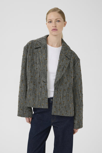 GZriva OZ jacket Herringbone black/grey - 10773 - 10910714 Thumbnail