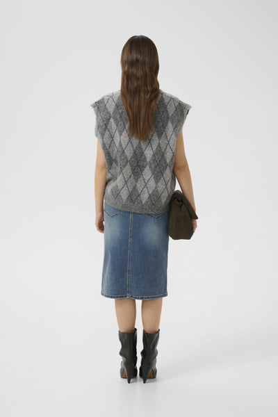GZviva HW pencil skirt Vintage blue denim - 10910730 Thumbnail