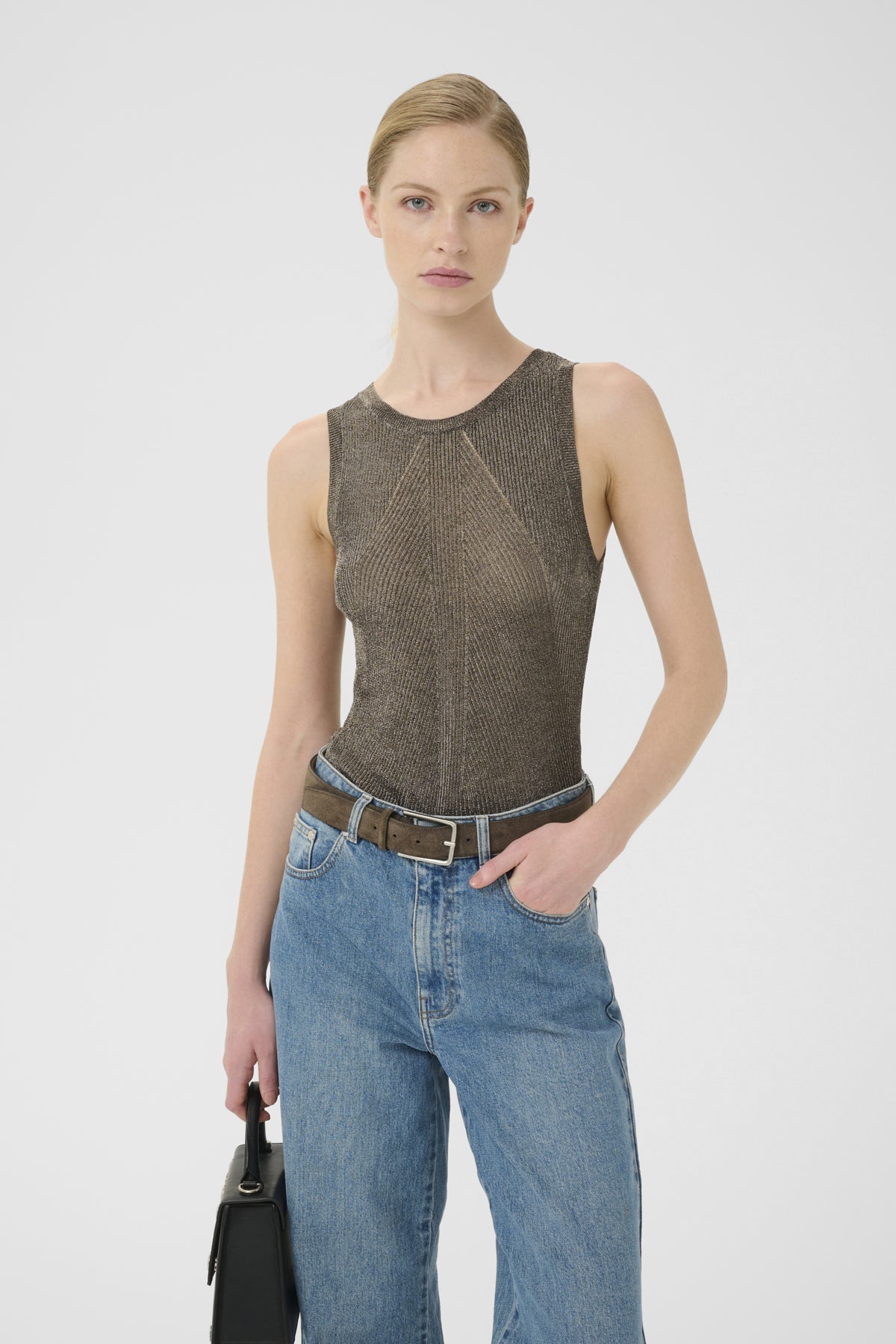 GZsilvi tank top Warm grey metallic - 106076 - 10910787