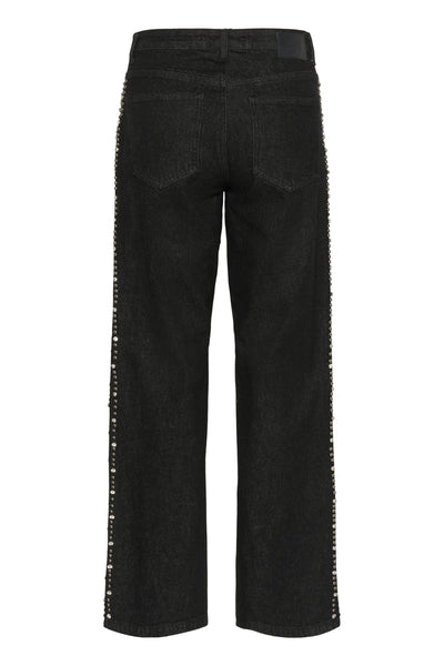 GZleei HW wide jeans Black - 100017 - 10910795 Thumbnail