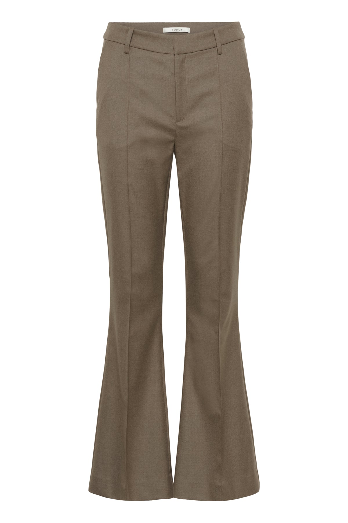 GZpaula HW flared pants Dark timberwolf melange - 1068 - 10910891