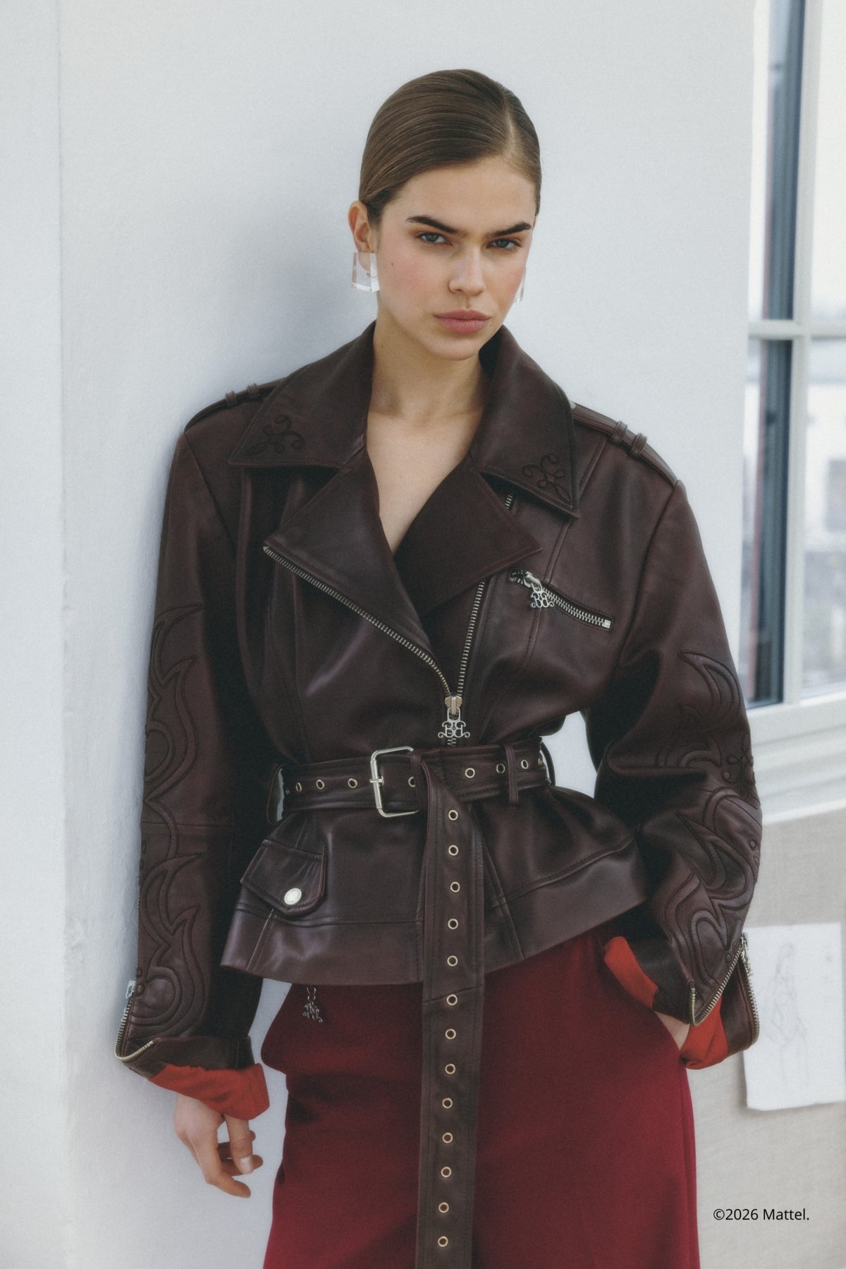 BXGken biker jacket Dark Burgundy - 109691 - 10911295