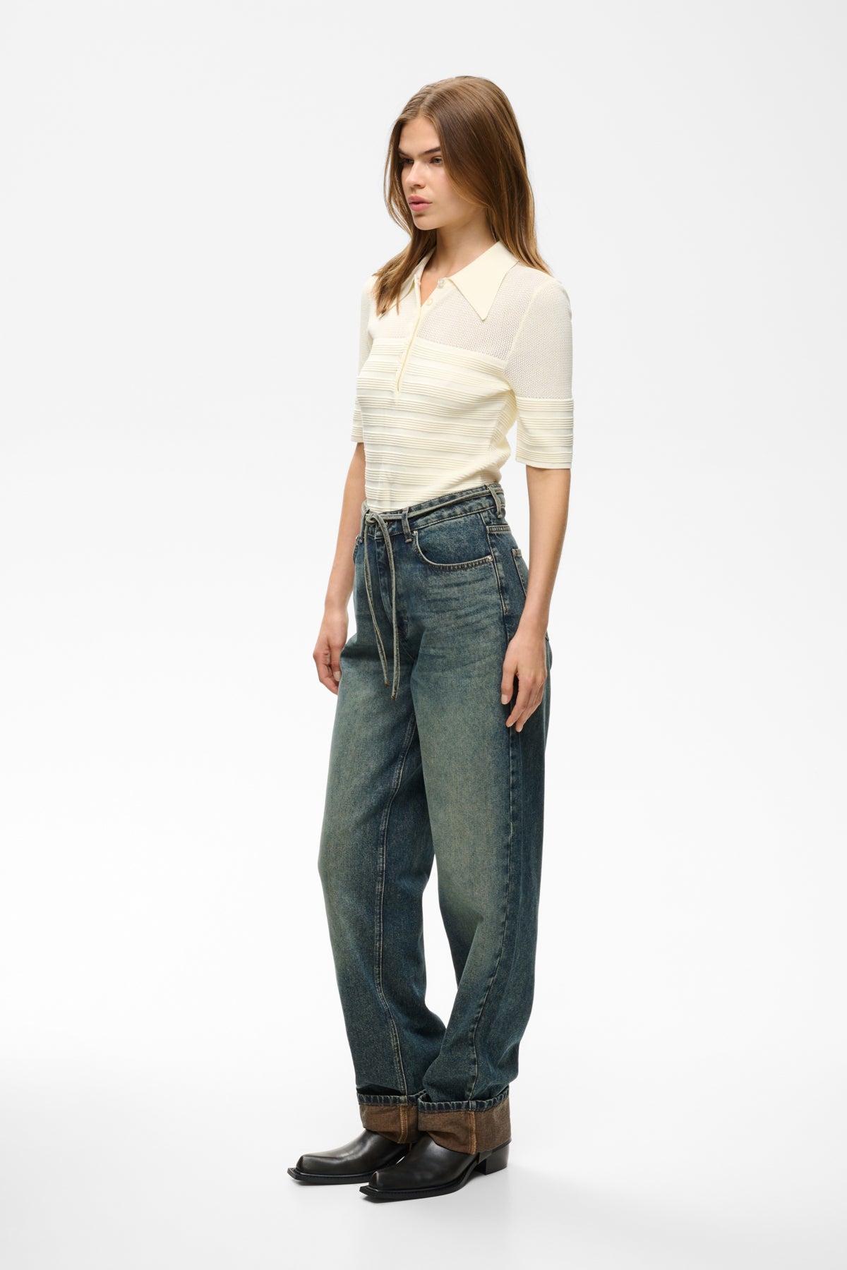 GZsusara HW barrel jeans Blue/green wash - 109592 - 10911342