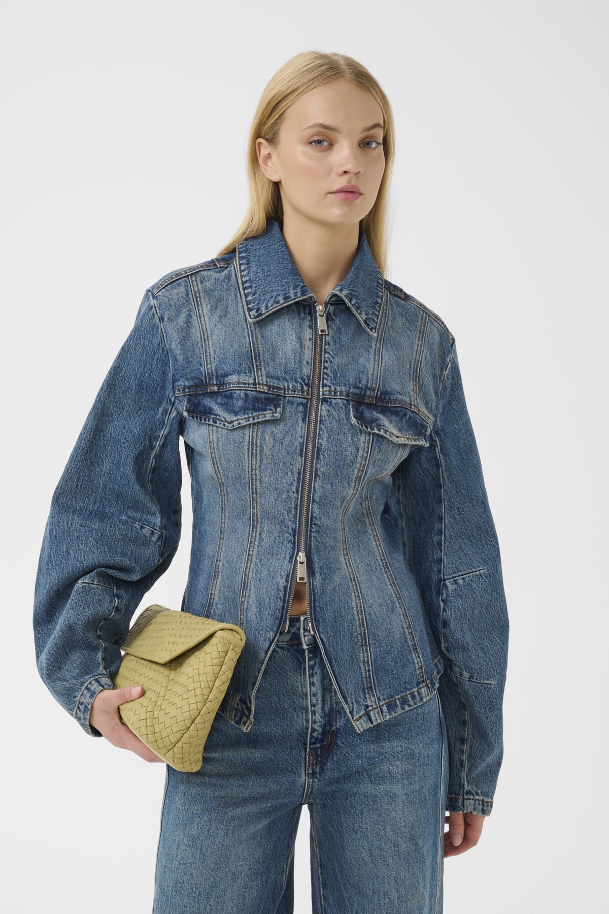 GZmelu jacket Classic mid blue wash - 109598 - 10911347