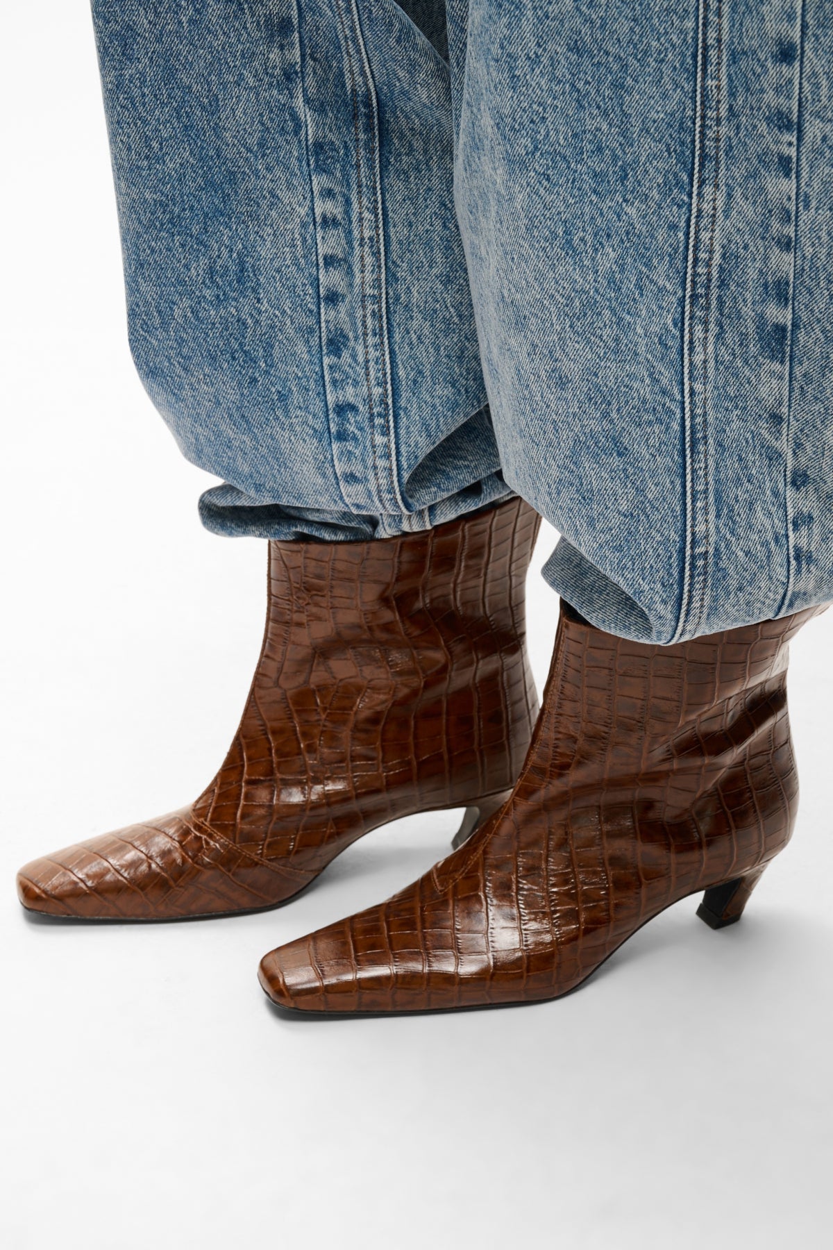 GZcarter croco low boots Brandy croco - 109698 - 10911416