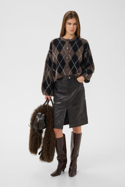 GZsida multi cardigan Black/Chestnut/Ivory - 1000153 - 10911509 Thumbnail