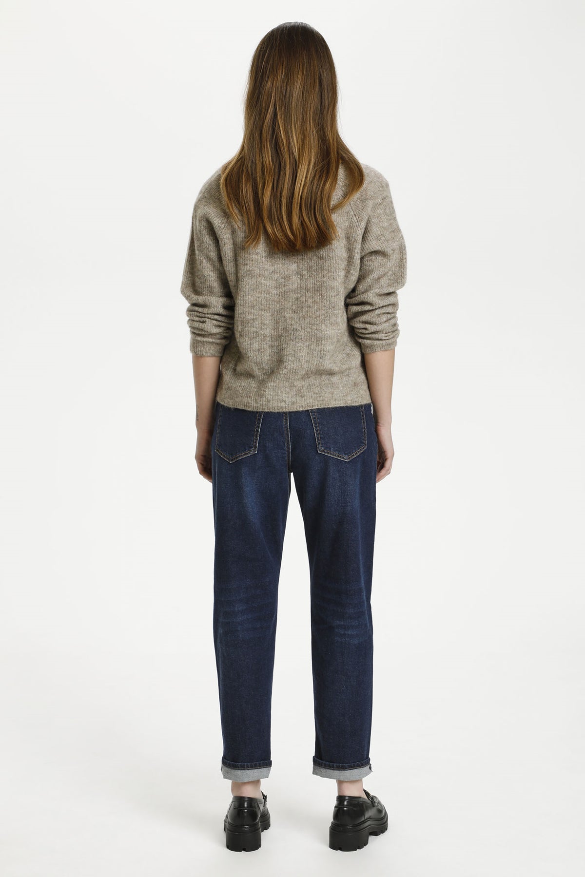 04 THE KNIT CARDIGAN Dune Melange - 10703604