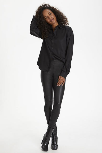 MemeKB Leather Pants Meteorite Black - 10102014 Thumbnail