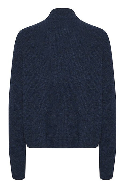 AlphaGZ short cardigan NOOS Dark Indigo M‚lange - 10905931 Thumbnail
