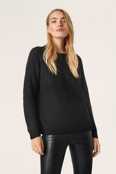 SLTuesday Raglan Pullover LS Black - 30406265 Thumbnail