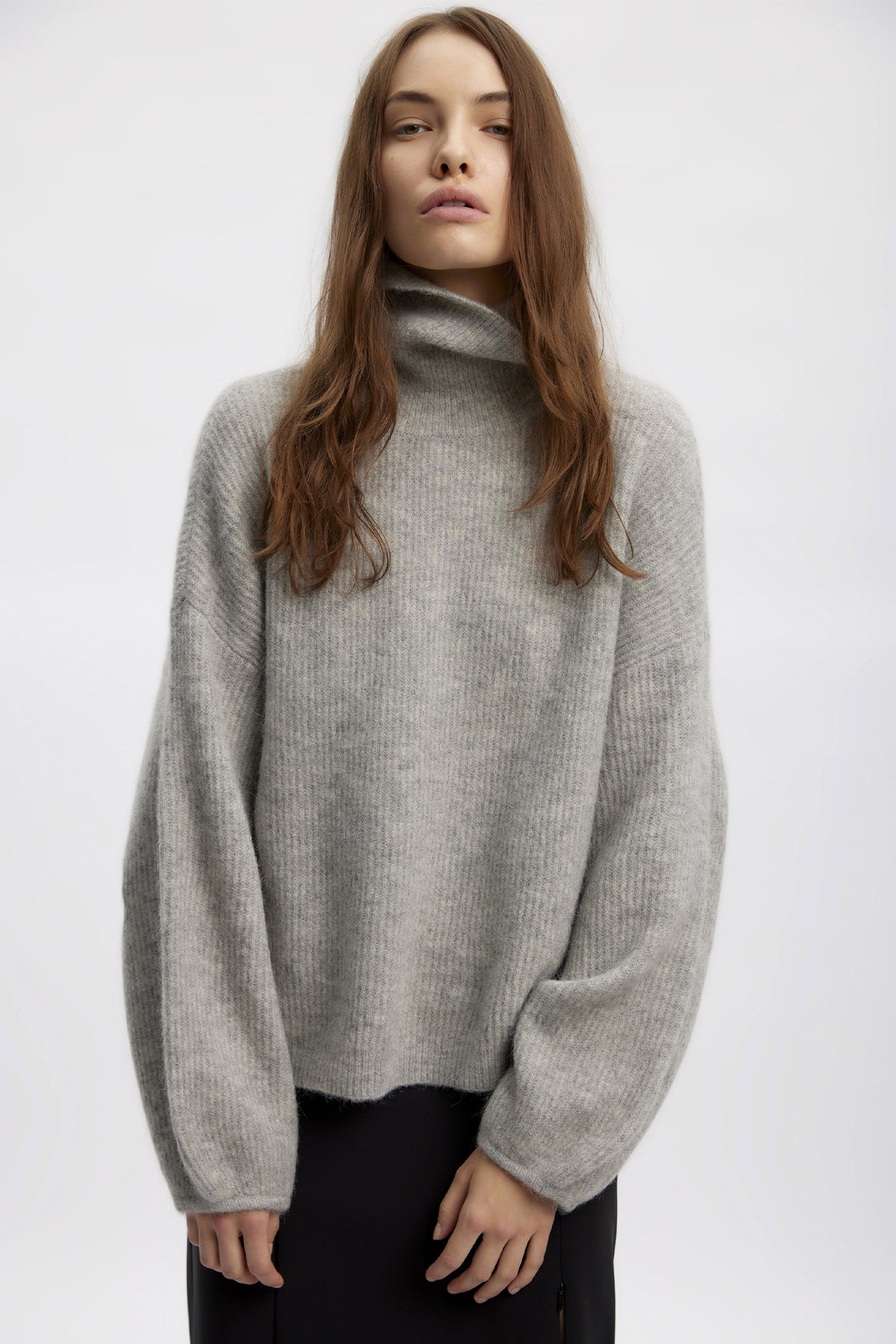 AlphaGZ ls rollneck NOOS Light Grey Melange - 10906730