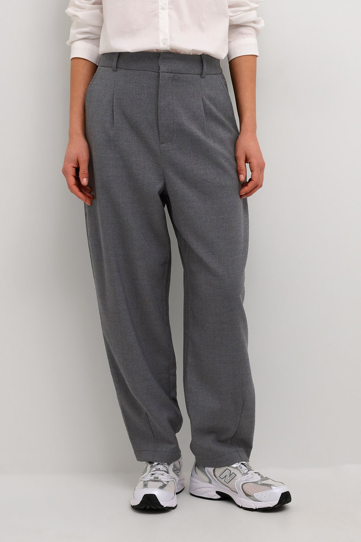 KAmerle Pants Suiting Dark grey melange - 10504769