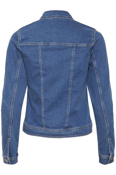 KAvicky Jeans Jacket Medium Blue Washed Denim - 10505380 Thumbnail