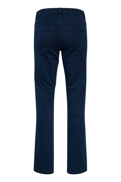 KAvicky Straight Jeans Dark Blue Denim - 10506530 Thumbnail