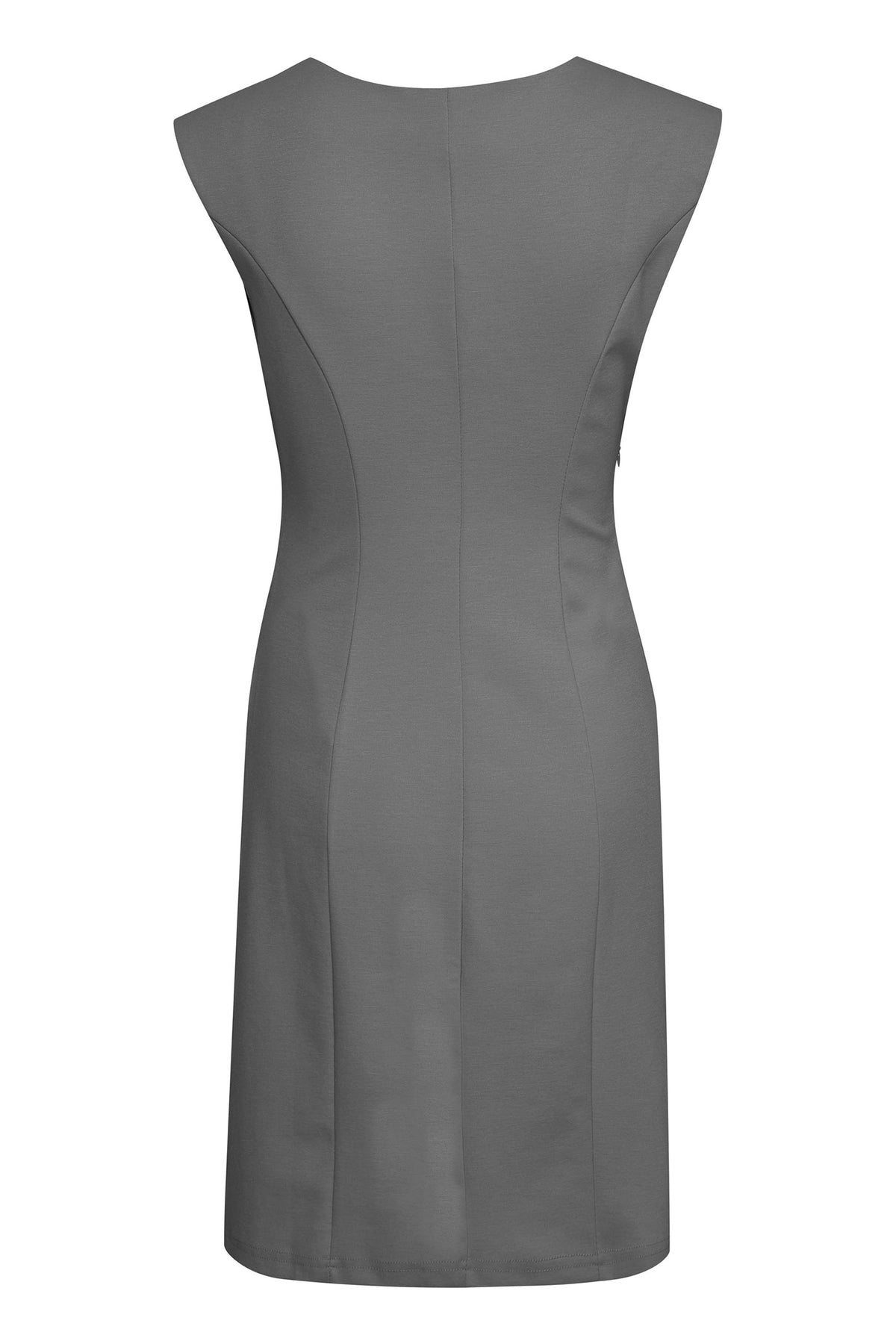 India Round-Neck Dress Dark grey melange - 501002