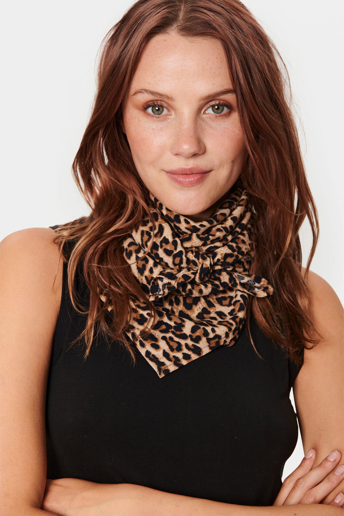 XaniaSZ Scarf Black Reg Leo - 30513262