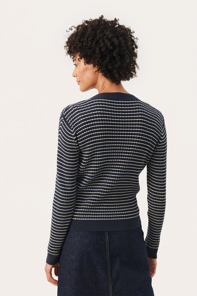 FlickaPW PU Dark Navy Stripe - 30308304 Thumbnail