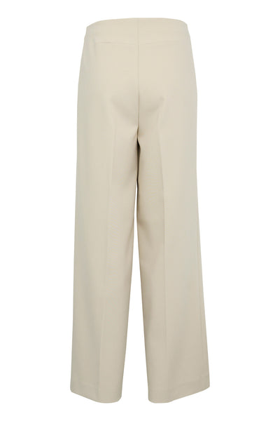 SLCorinne Wide Long Pants Oatmeal - 30407228 Thumbnail