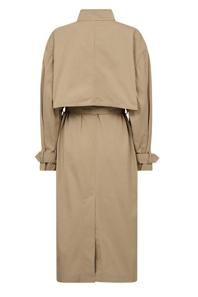 FrancisCC Trenchcoat KHAKI - 30156 Thumbnail