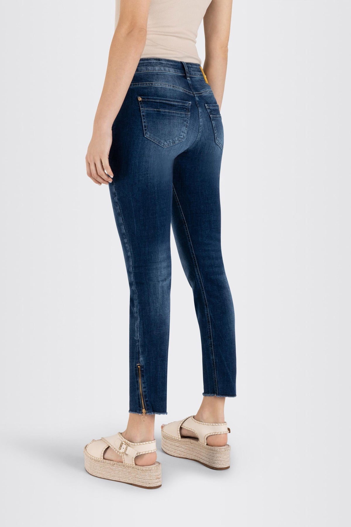 RICH SLIM D671-dark blue net wash - 5755/90 0389L