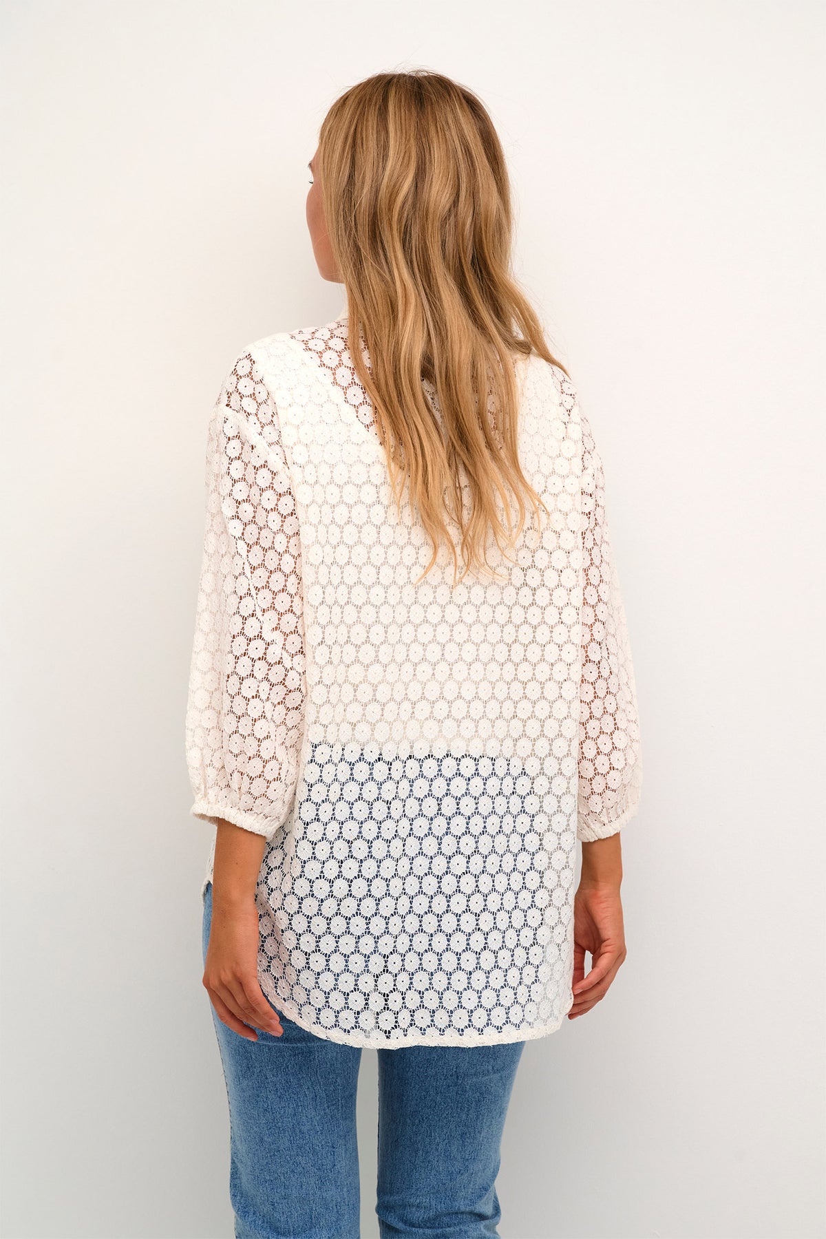 KAloren Lace Shirt Chalk - 10508509