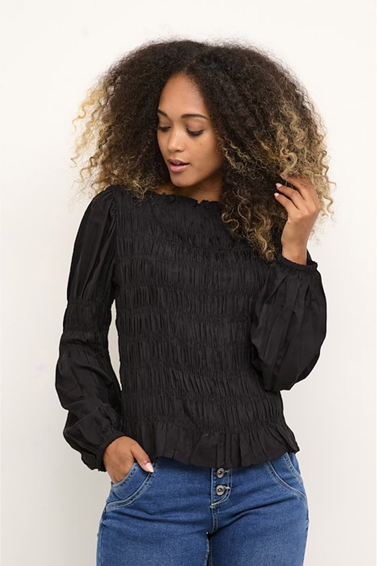 CRHenva Blouse Pitch Black - 10607869