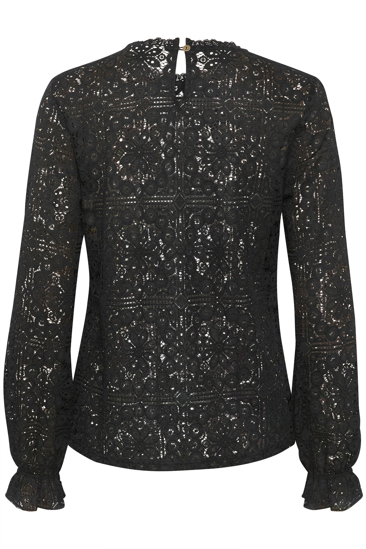 CRTiley Lace Blouse Pitch Black - 10607994