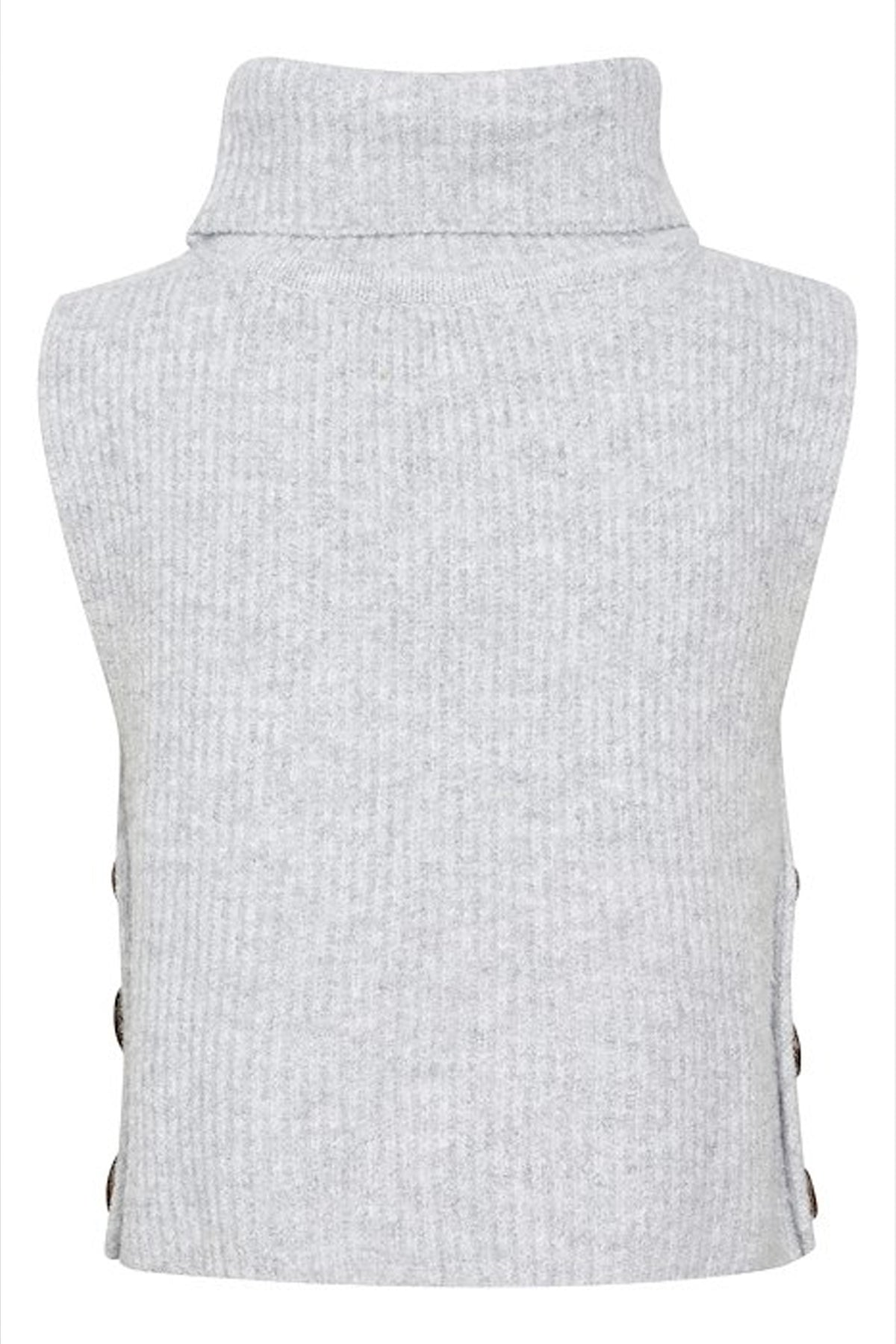 CRStarfi Short Knit Slipover Light Grey Melange - 10609134
