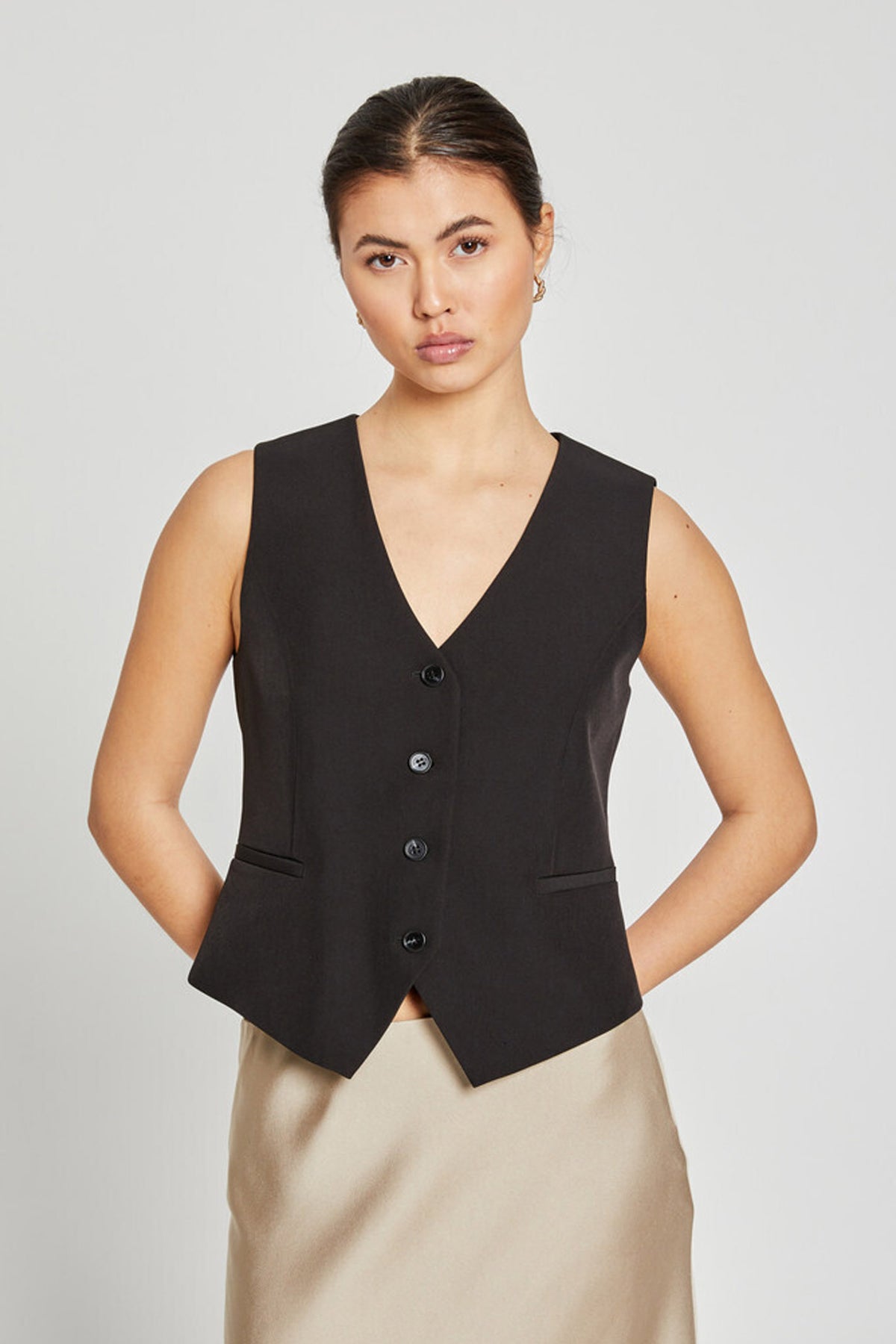 RubySusBBBielle waistcoat Black - BBW4062