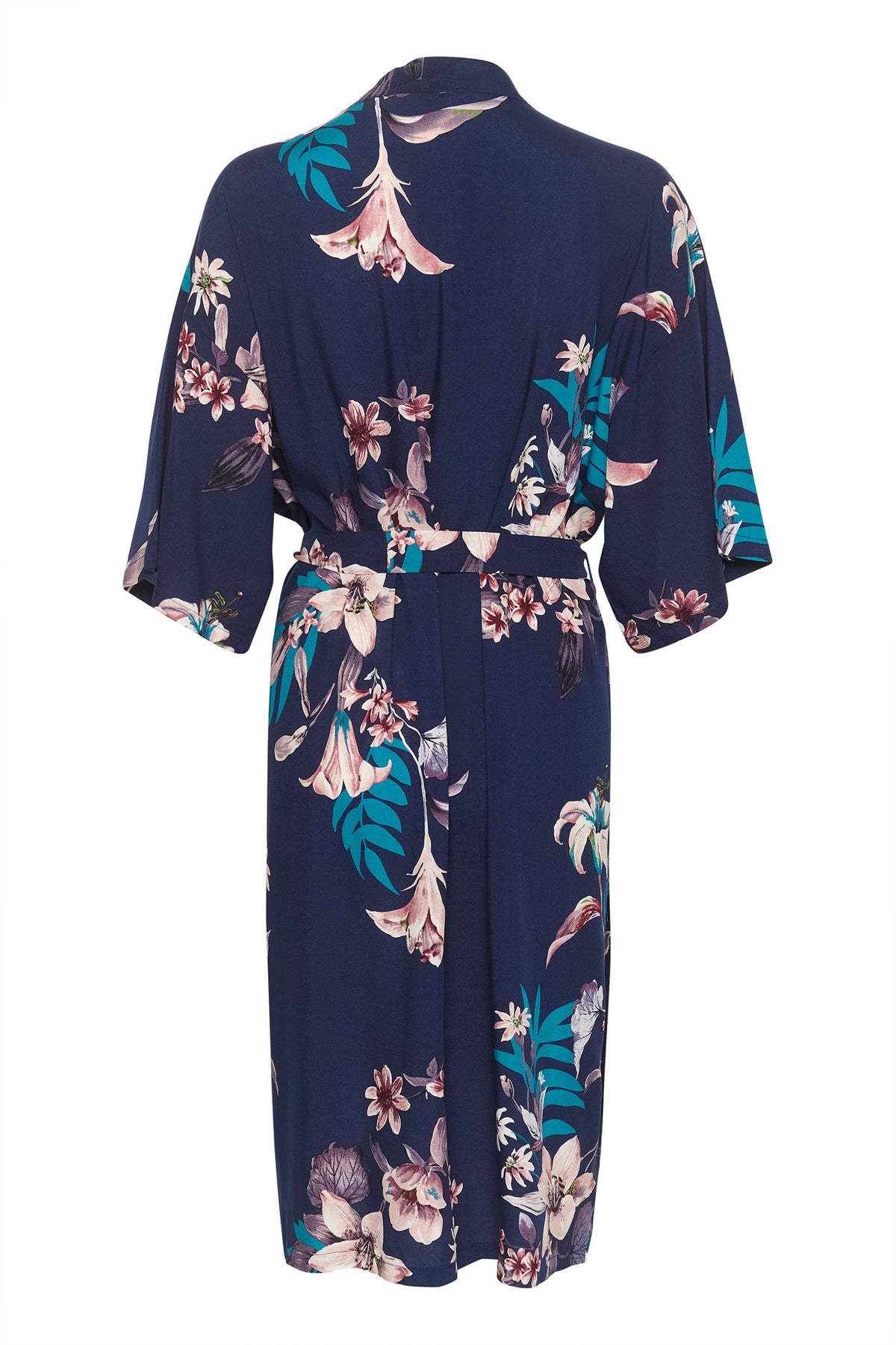CROtta Kimono Navy Flower Print - 10611044