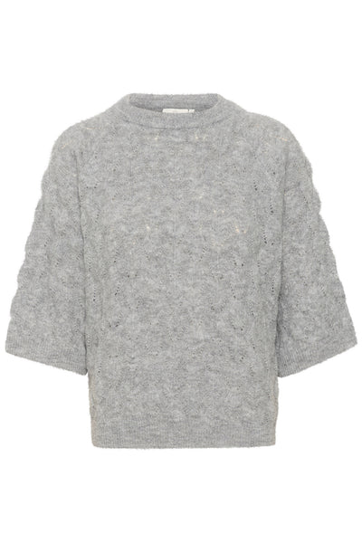 KAmalene Knit Pullover Grey Melange - 10508763 Thumbnail