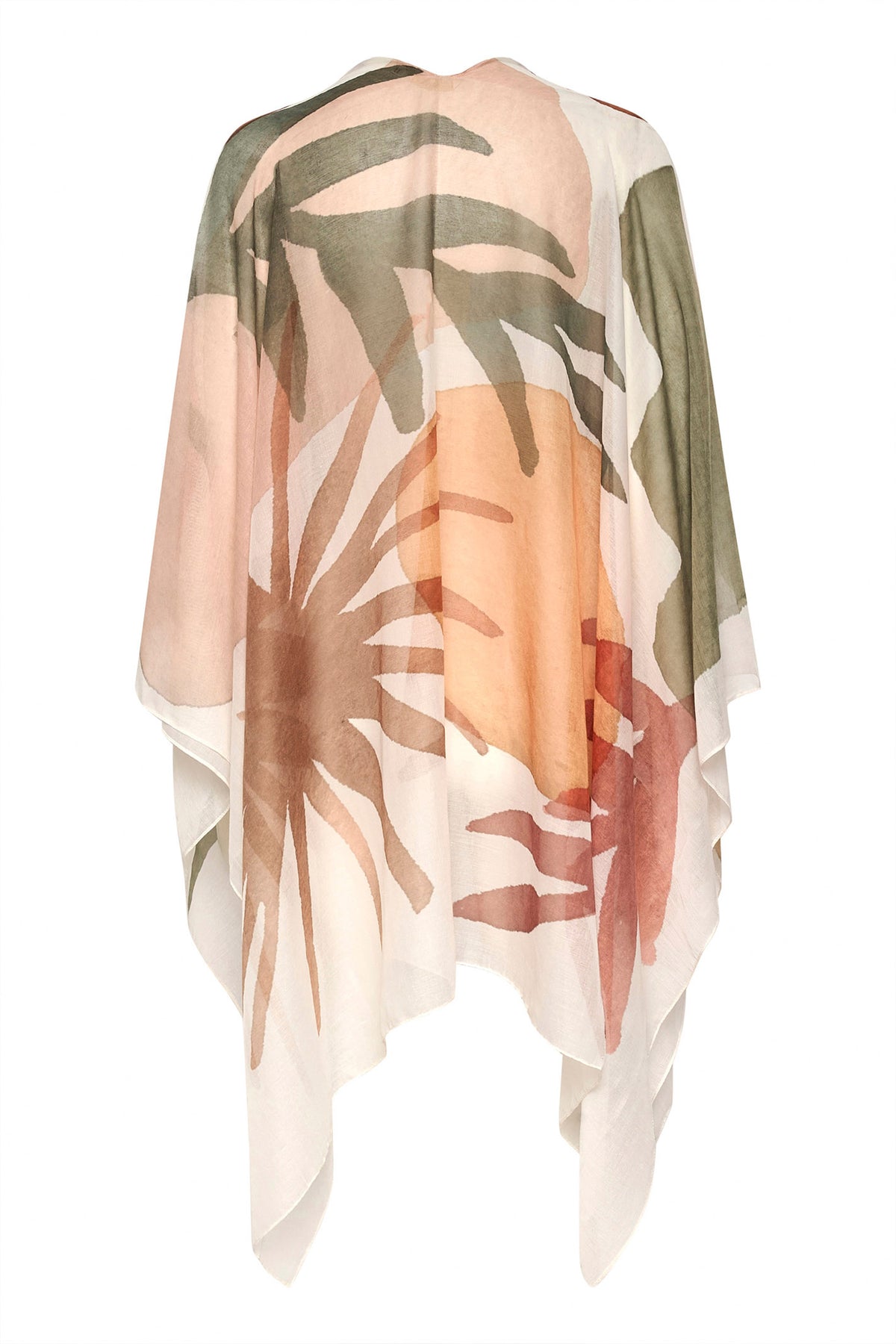 CREnna Poncho Ethnic Palm Print - 10612700