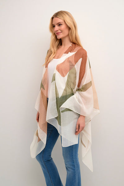 CREnna Poncho Ethnic Palm Print - 10612700 Thumbnail
