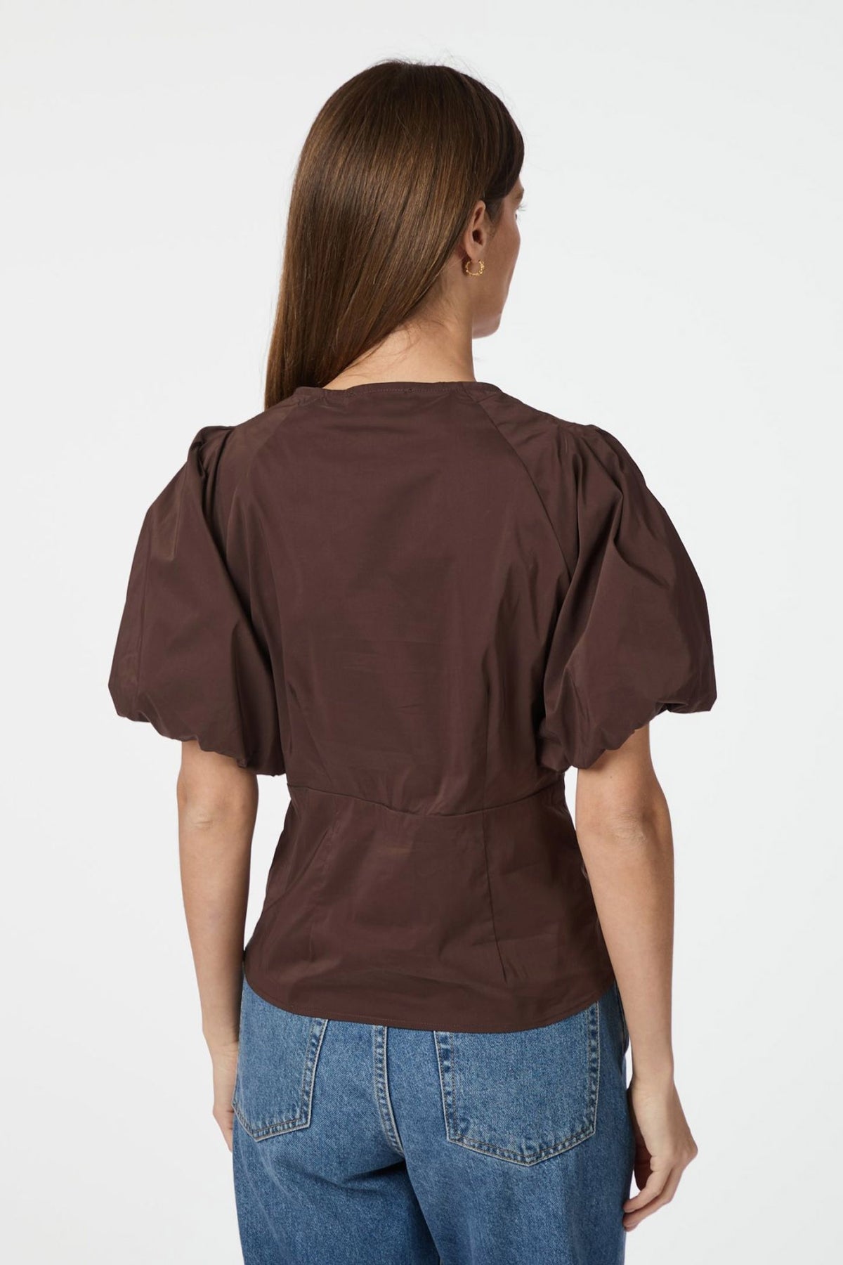 Irina Poplin Dark brown - 162219