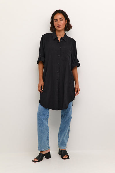 KApauline Shirt Dress Black deep - 10508528 Thumbnail