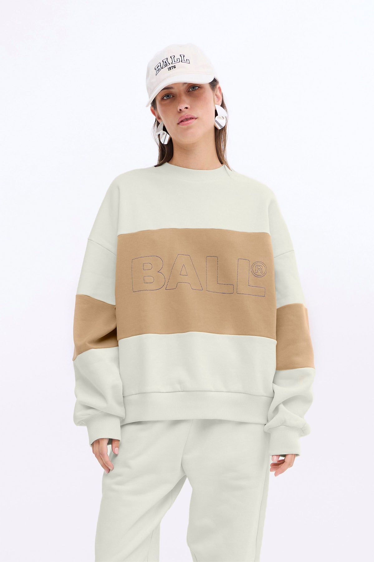 BALL SUMMER CHAIN CREW NECK OFF WHITE - 50405205