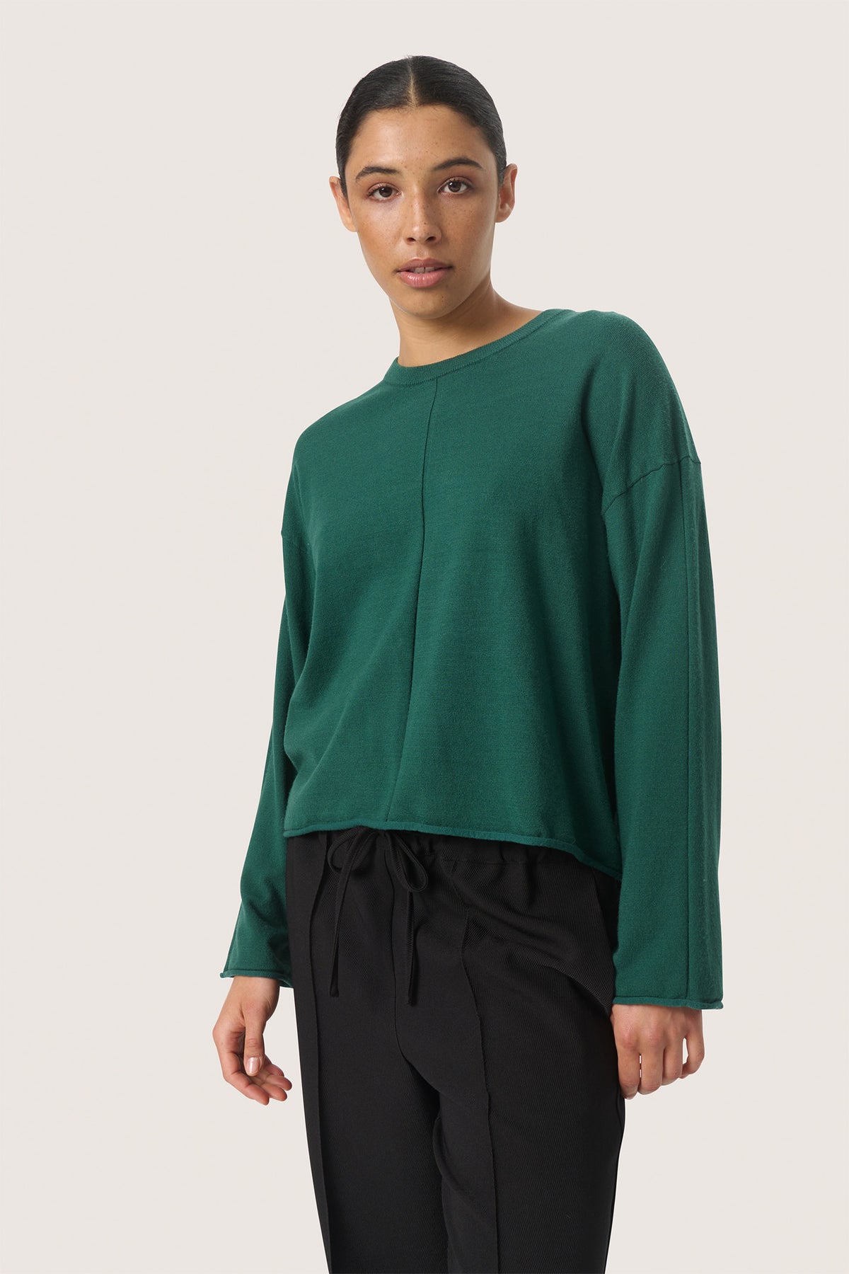 SLSpina Boxy Crew-Neck Rain forest - 30407689