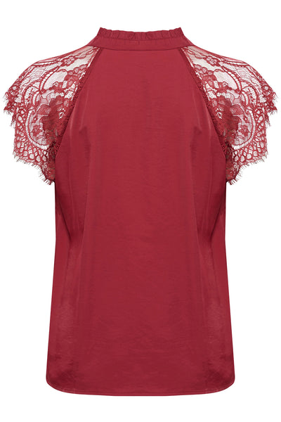 CRNola Lace Blouse Cabernet - 10611693 Thumbnail