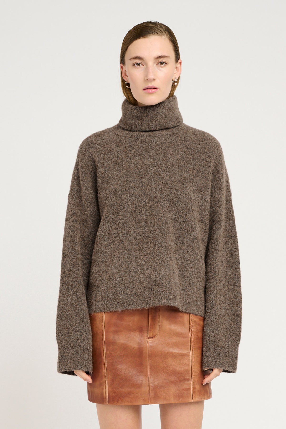 AlphaGZ rollneck NOOS Dark sand melange - 10909333