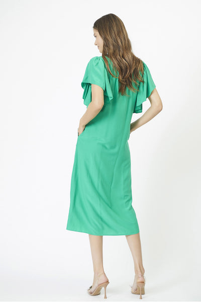 SunriseCC SS Frill Dress 34-Green - 36422 Thumbnail