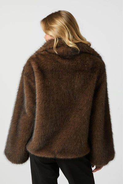 Stephanie Faux Fur Brown - 162628 Thumbnail