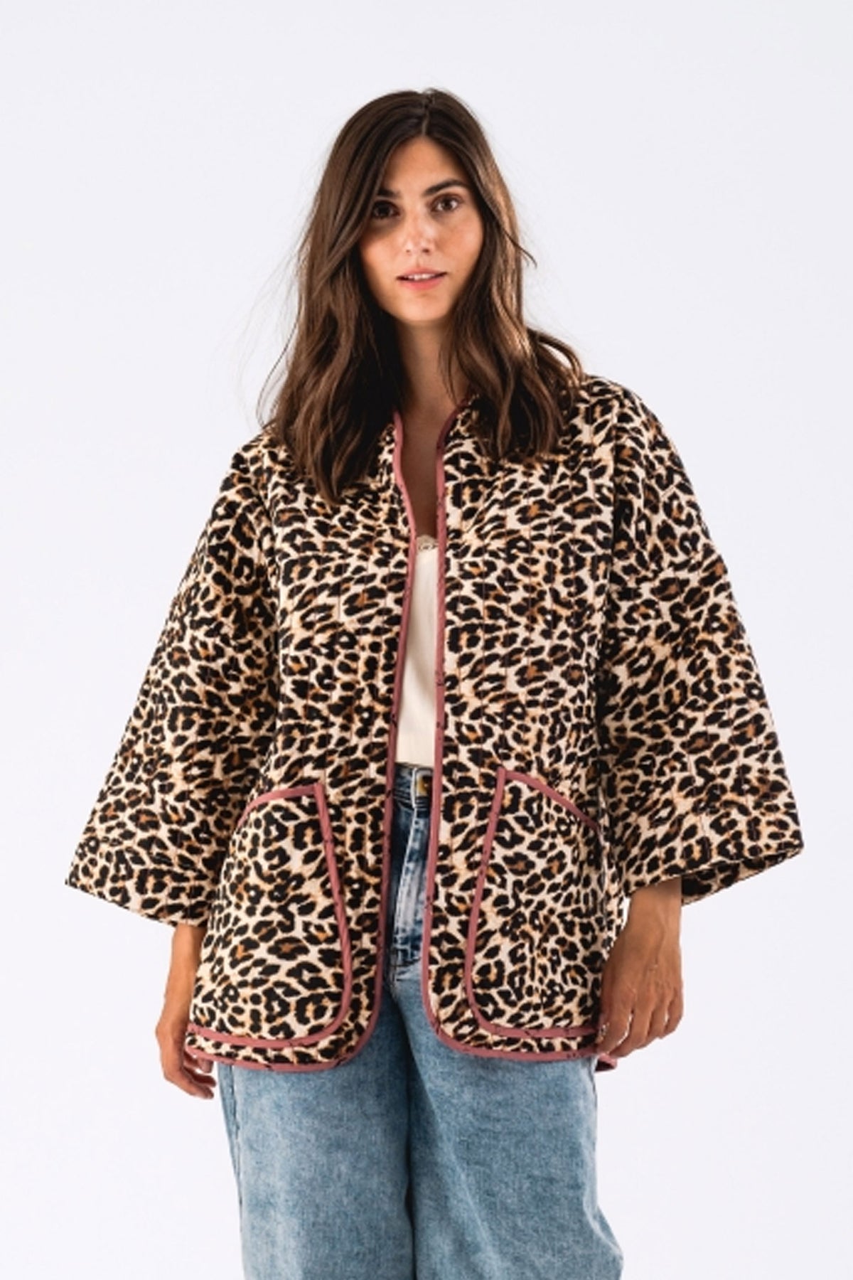 LuluLL Jacket 3/4 72 Leopard Print