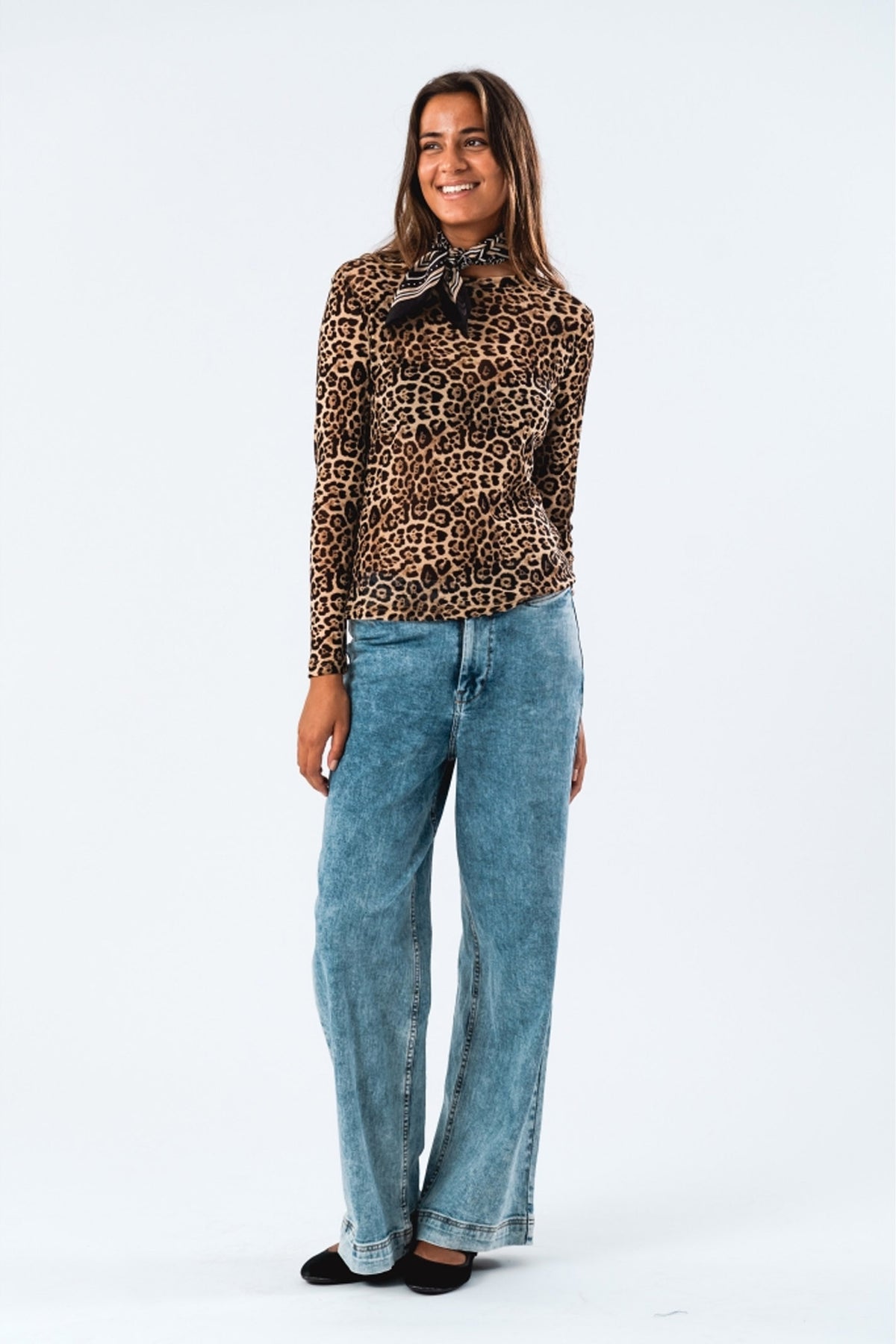 IrieLL Blouse LS 72 Leopard Print