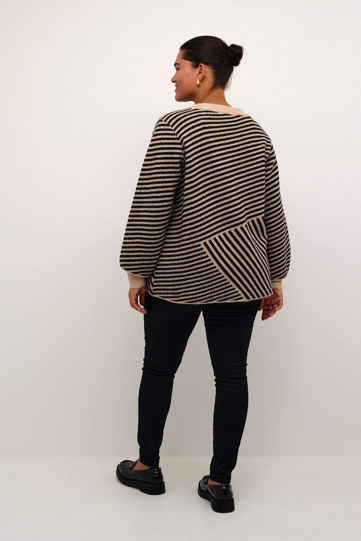 KCverina Knit Pullover Feather Gray Melange / Black - 10582595