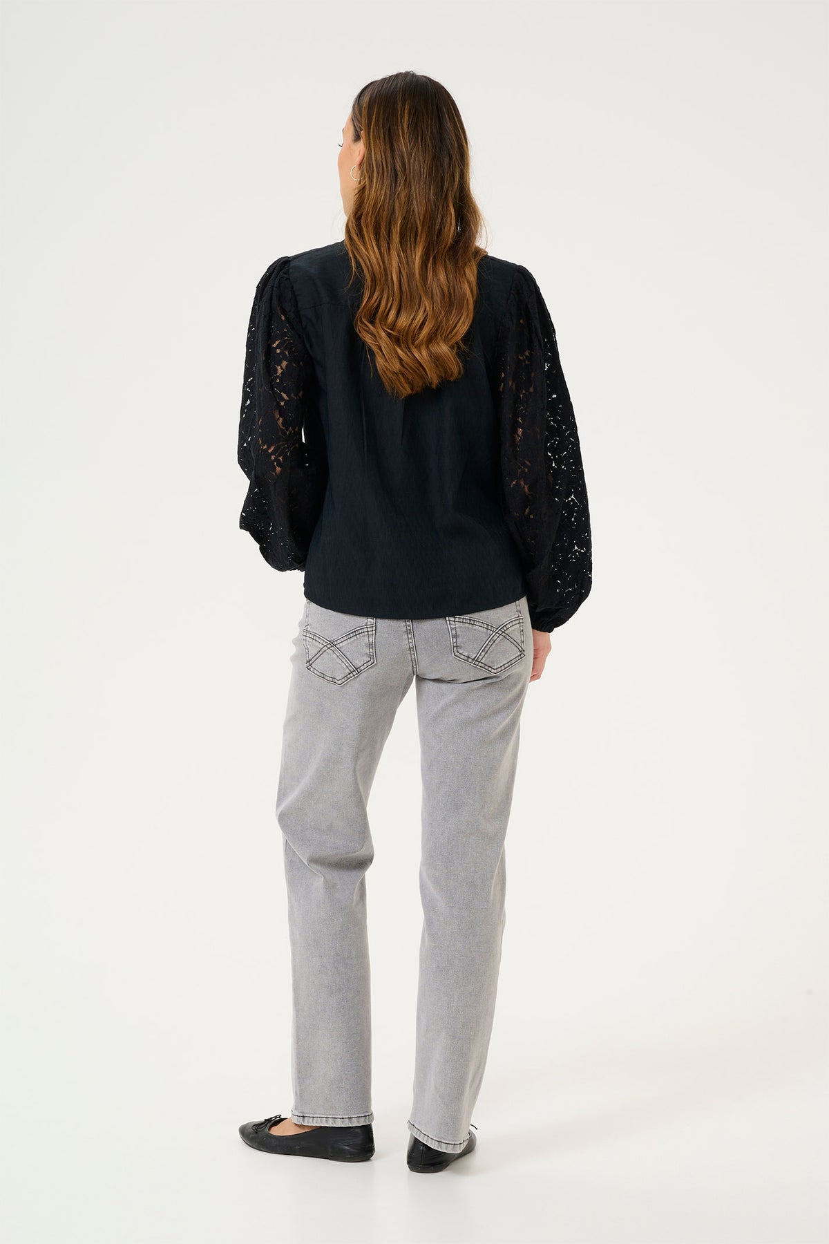 CRLiselin Lace Blouse Pitch Black - 10613845