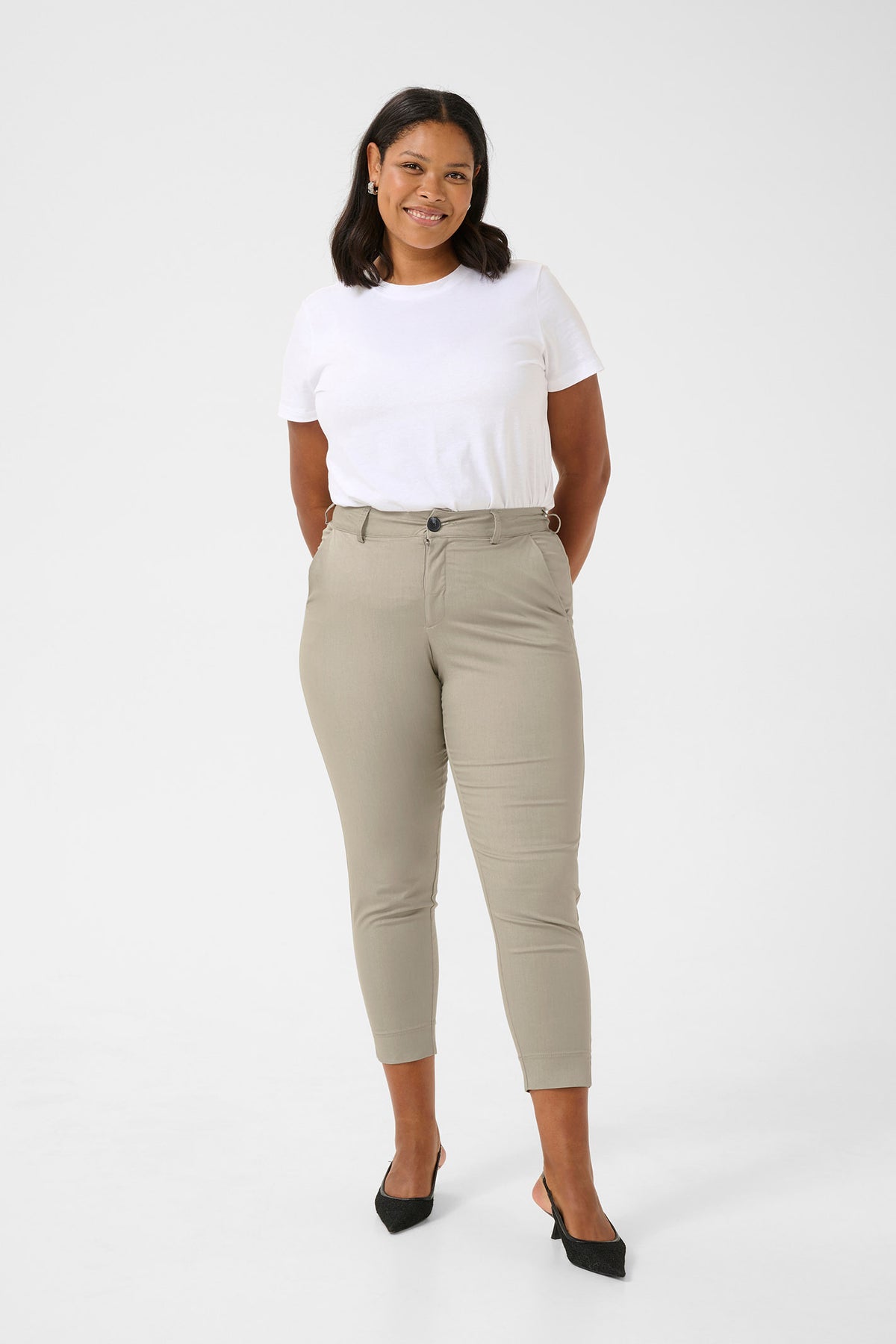 KCleana Chino 7/8 Pants Elephant Skin - 10581546