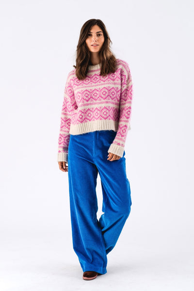 LottieLL Jumper LS 98 Neon Pink - 24444-5026 Thumbnail