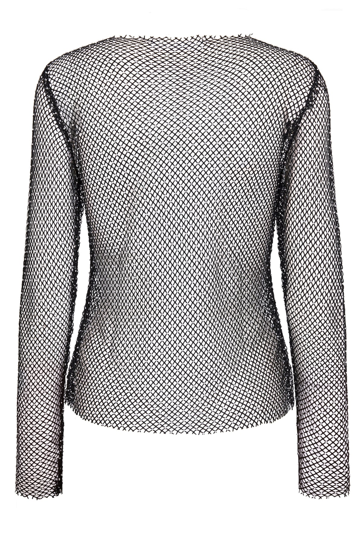 KrystalCC Net Blouse 96930-BlackSilve