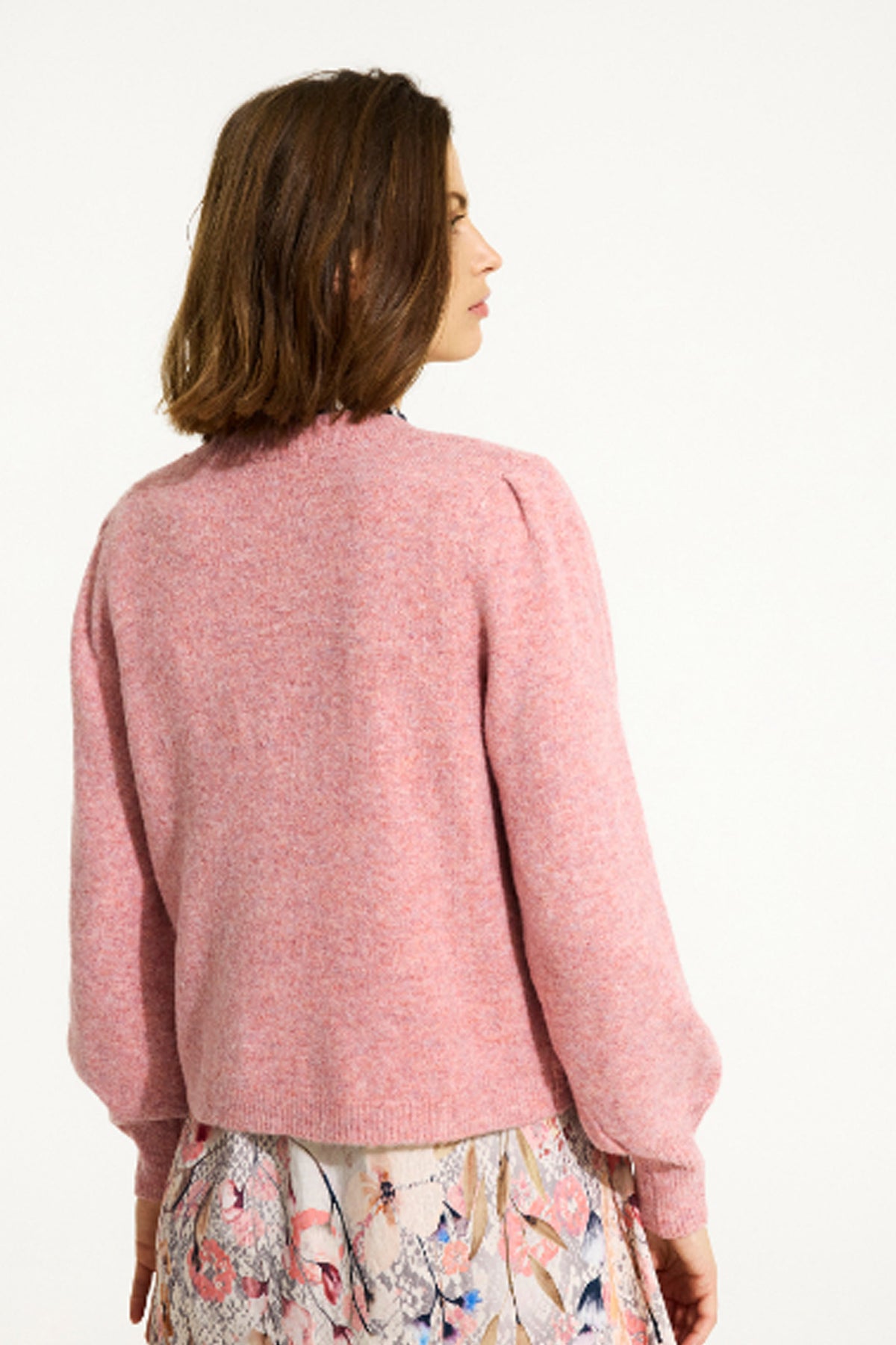 Jenny knit cardigan Blush rose